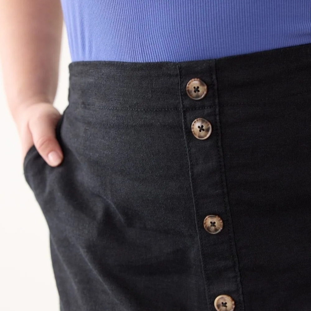 Plus linen skort - Picture 3 of 10